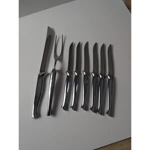 Carvel Hall Carving Set With‎ 6 Steak Knives Stainless Steel Made In USA